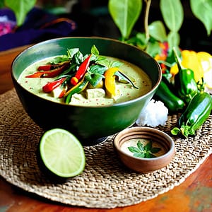 Curry vert thaï végétarien
