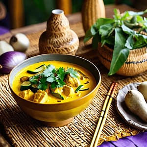 Curry jaune thaï au poulet