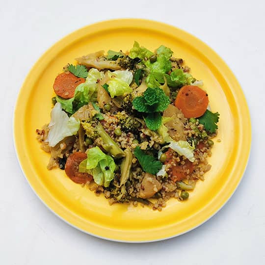 Wok de légumes au quinoa